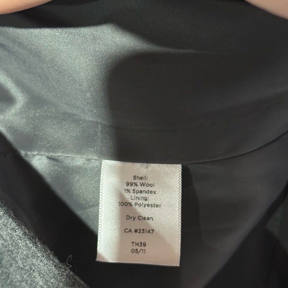 Talbots Gray Blazer Jacket Wool 3-Button Size 18W… - image 9